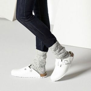 Birkenstock Women’s Leather Boston Clog Shoe